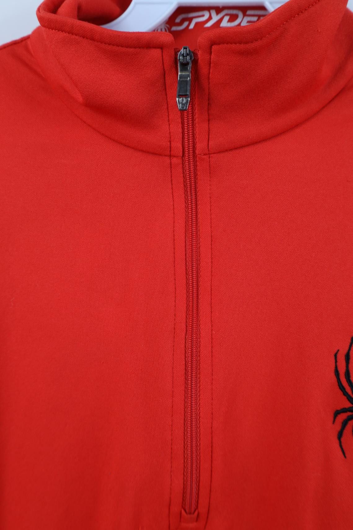 Spyder Spyder Spider Web Big Logo 1/4 Zip Pullover Jacket Top Red Size US S / EU 44-46 / 1 - 8 Thumbnail