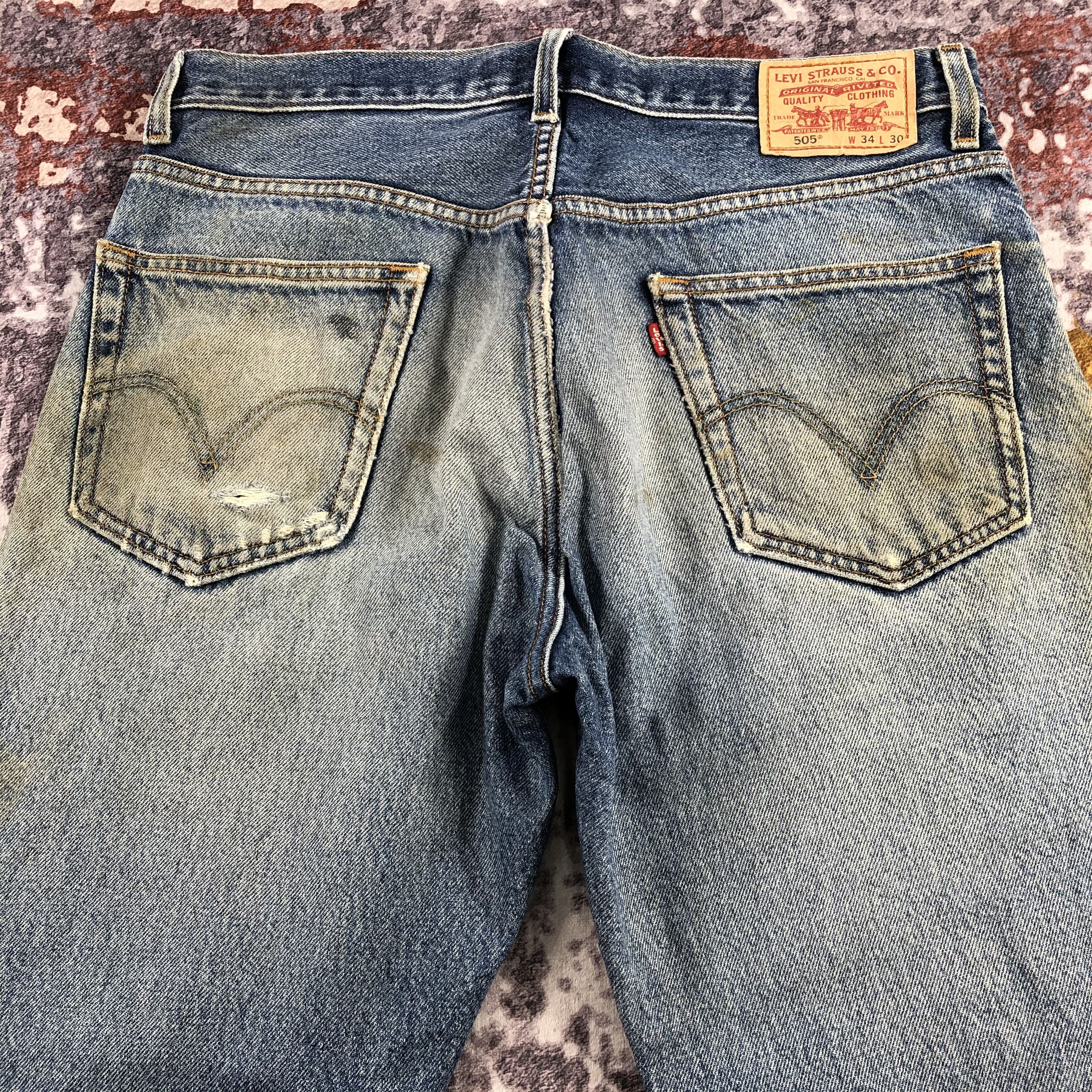 Levi's × Vintage Vintage Blue Wash Levis 505 Jeans-JM2496 Size US 36 / EU 52 - 5 Thumbnail