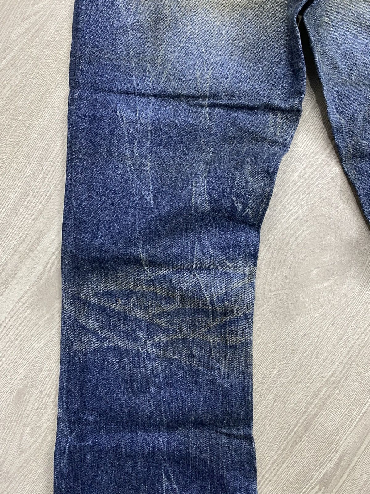 GOSTAR DE FUGA × If Six Was Nine × Le Grande Bleu (L.G.B.) 2000s Vanquish Gold Distressed Punk Y2K Lgb Flared Jeans Size US 32 / EU 48 - 13 Thumbnail