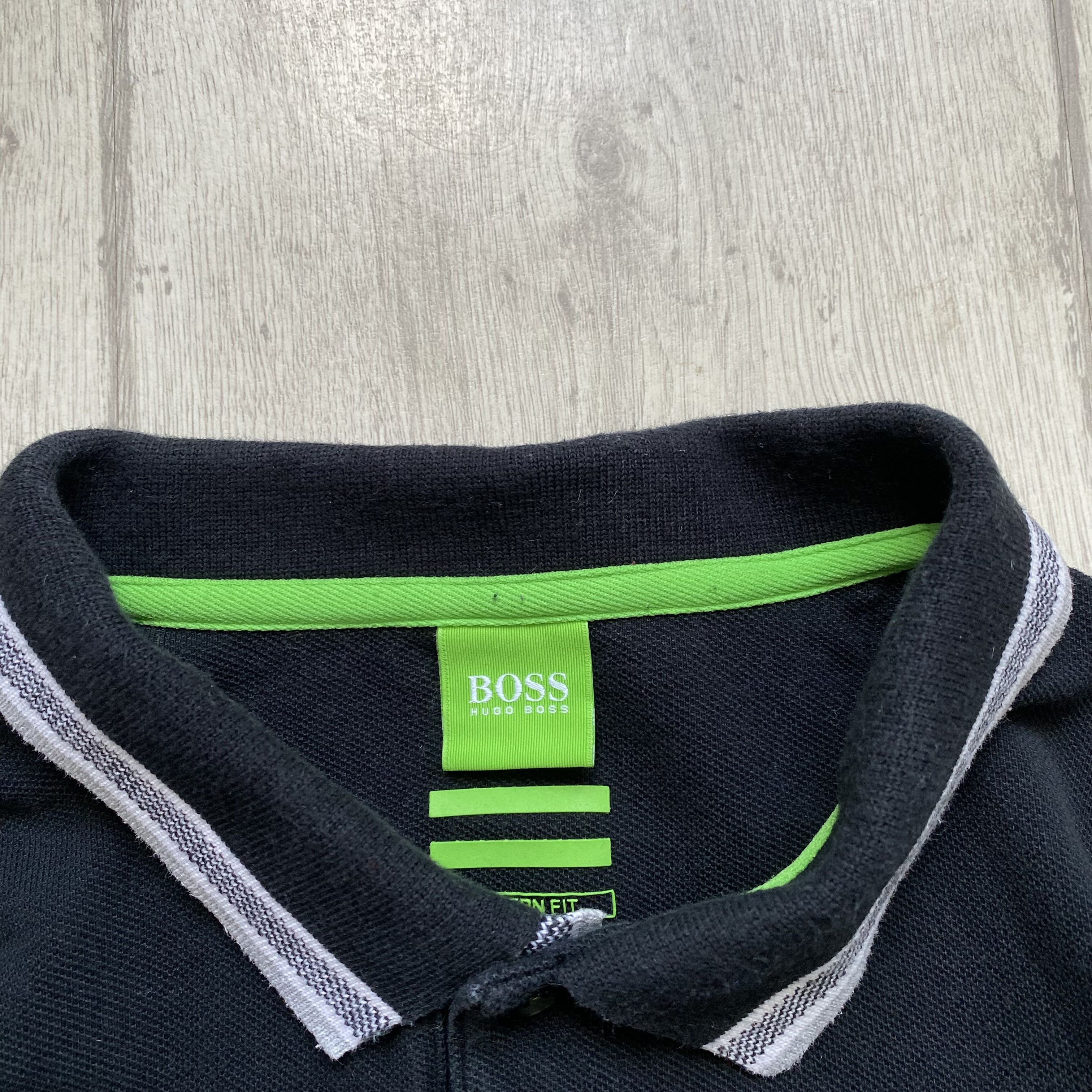 Hugo Boss 🕸️ Vintage 00s Hugo boss Polo Rugby Shirt longsleeve Size US M / EU 48-50 / 2 - 4 Thumbnail