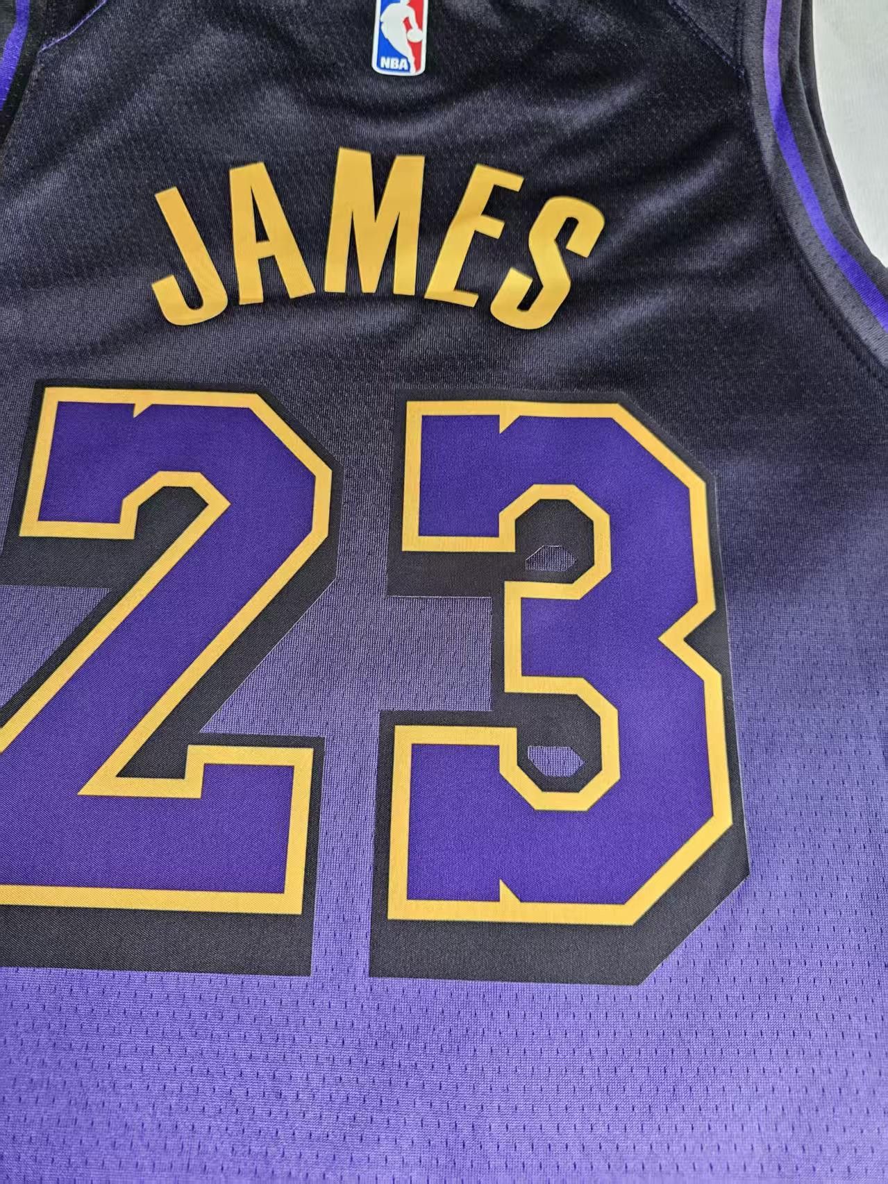 NBA Los Angeles Lakers 23 LeBron James Jersey Size US XXL / EU 58 / 5 - 4 Thumbnail