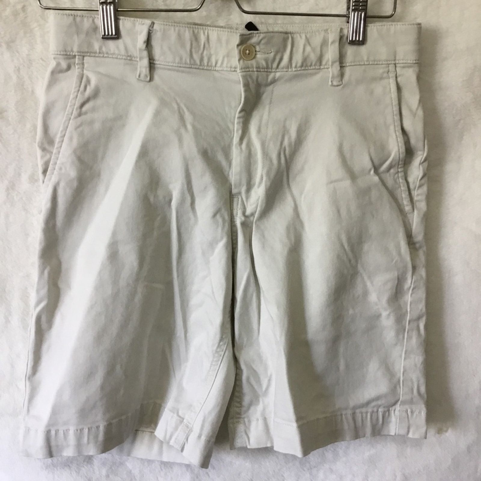 DKNY DKNY Men's White Flat Front Shorts Size US 28 / EU 44 - 1 Thumbnail