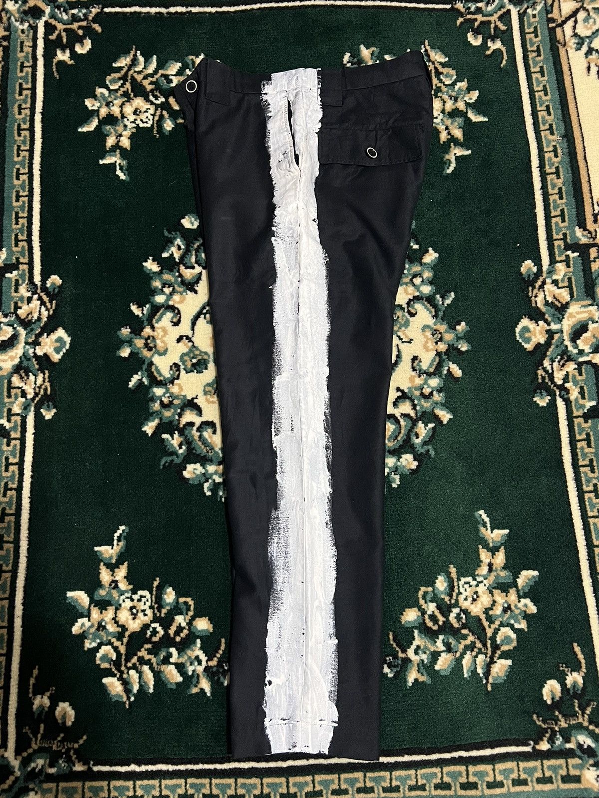 Maison MIHARA YASUHIRO 🔥‼️Maison Mihara Yasuhiro Side Painted Pants👍🔥 Size US 32 / EU 48 - 2 Thumbnail