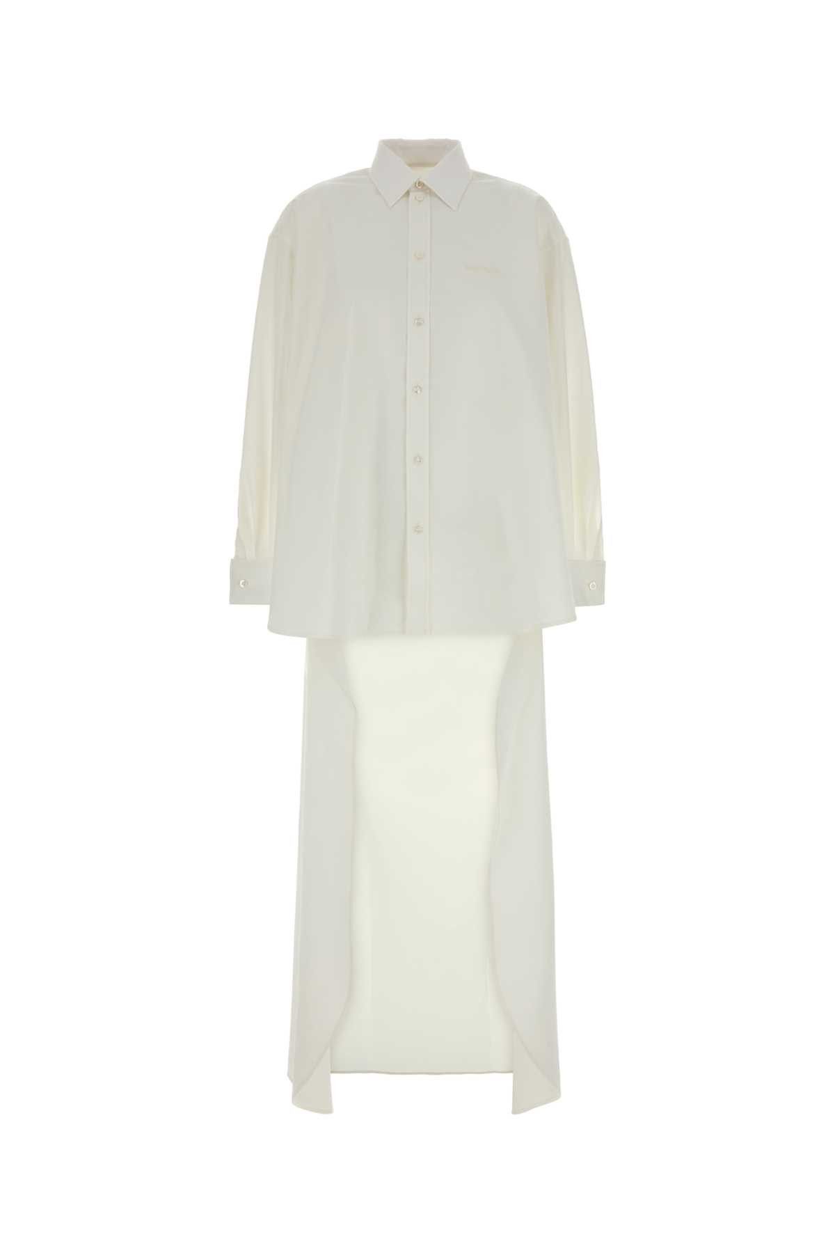 Balenciaga White Poplin Shirt Size S / US 4 / IT 40 - 1 Thumbnail