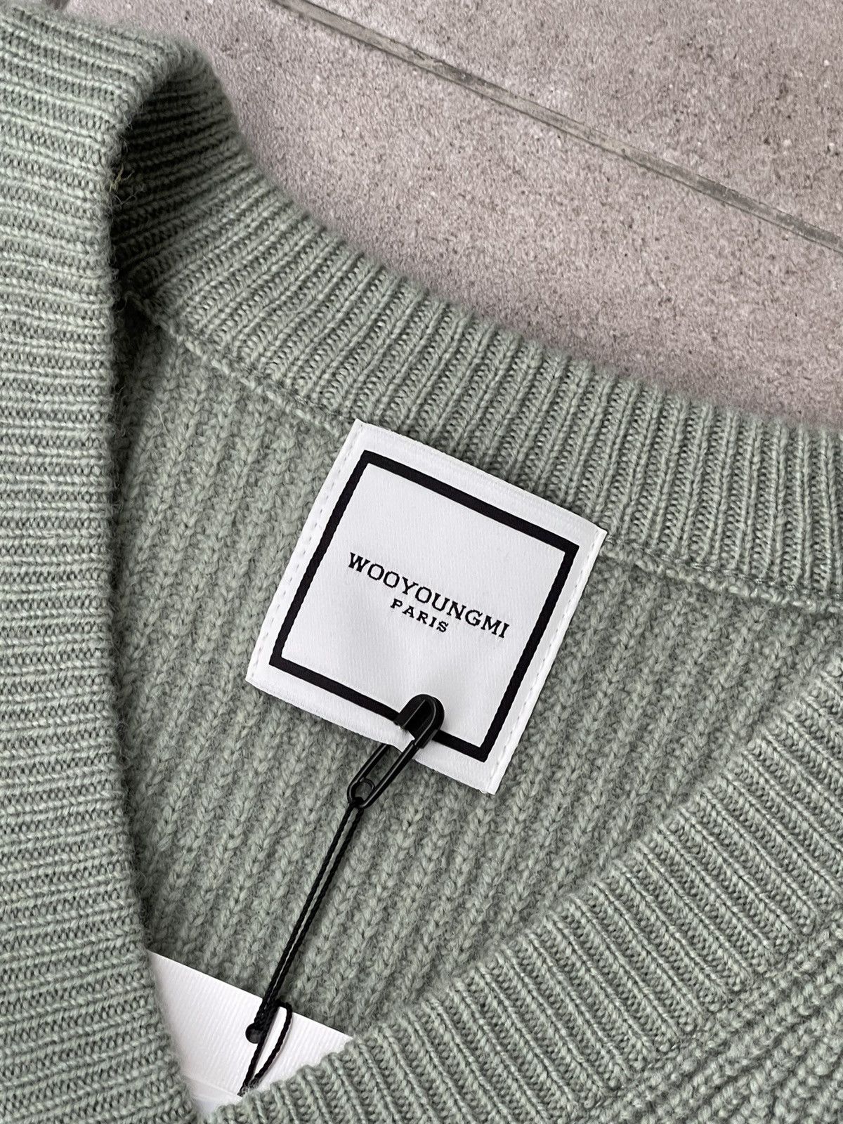 Wooyoungmi !DS! SS23 Wooyoungmi Green Knitted V-Neck Vest Size US M / EU 48-50 / 2 - 17 Thumbnail