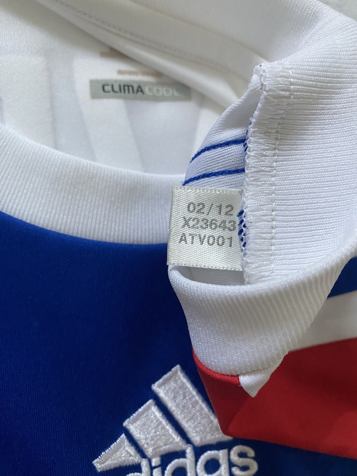 Adidas Lyon Lacazette 2012 13 home Ligue 1 jersey Size US L / EU 52-54 / 3 - 9 Thumbnail