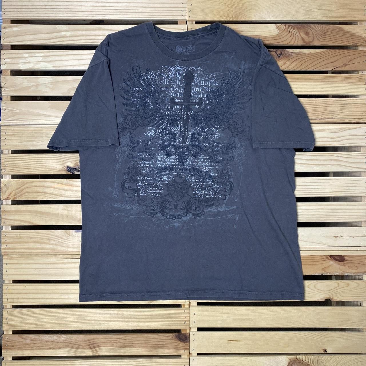 Other Stranded Dagger & Wings Gray Y2K Tee Size Large Size US L / EU 52-54 / 3 - 1 Thumbnail