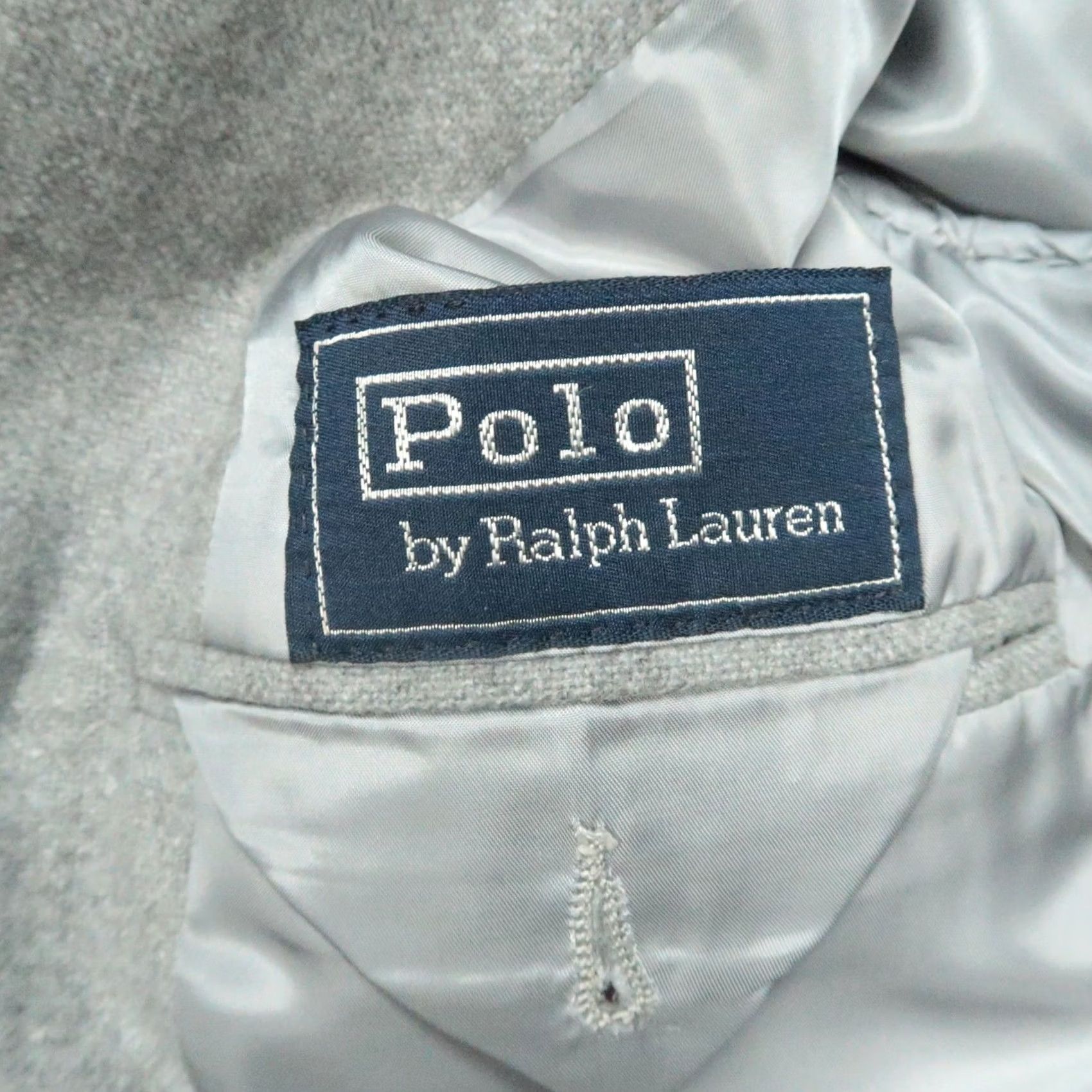 Polo Ralph Lauren VINTAGE Polo Ralph Lauren Blazer Mens 41R Gray Cashmere Sport Coat Jacket VTG Size US L / EU 52-54 / 3 - 4 Thumbnail