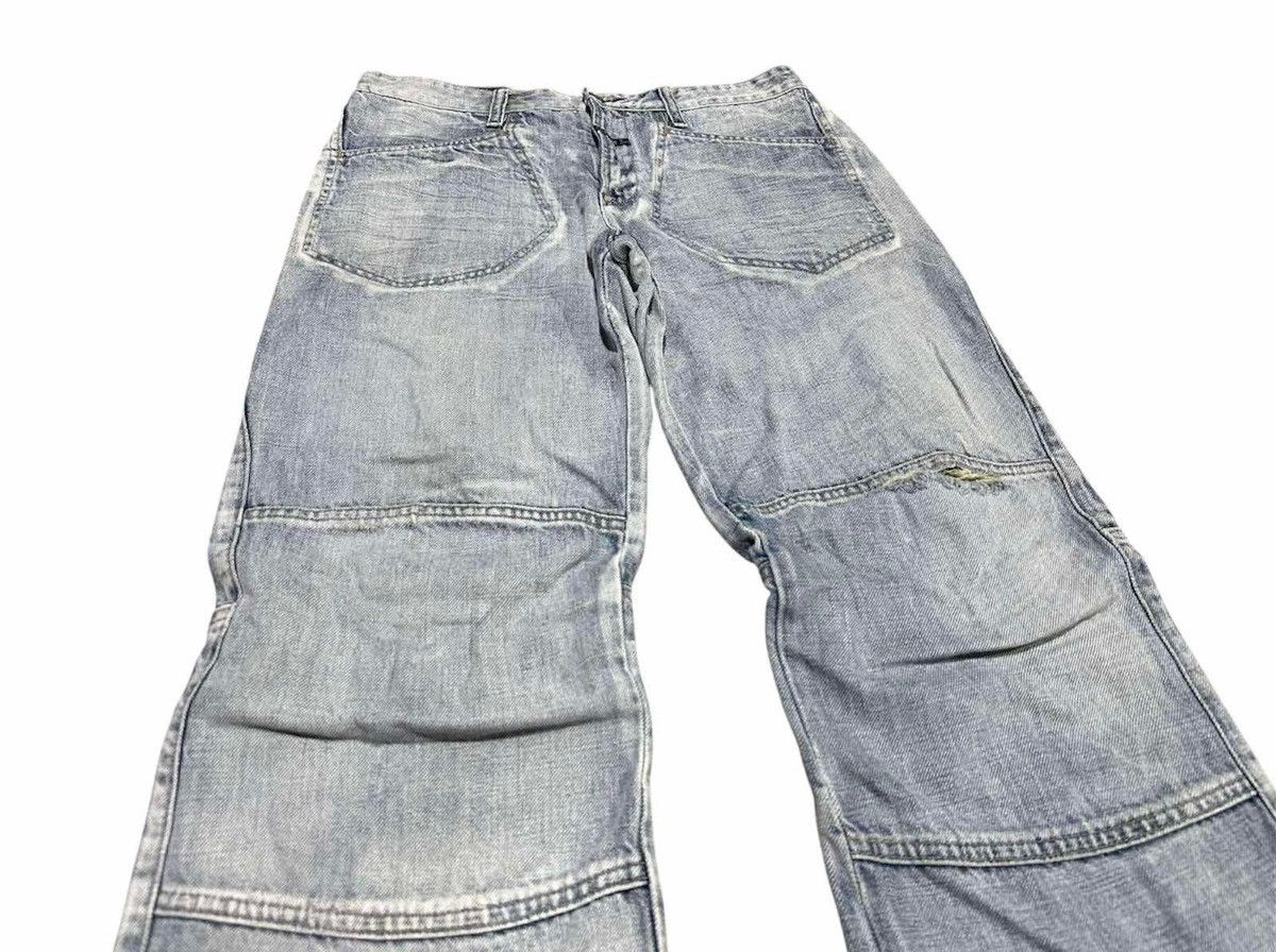 Marithe + Francois Girbaud 🔥Y2K Marithe Francois Girbaud Baggy Flared Denim Distressed Size US 32 / EU 48 - 2 Thumbnail