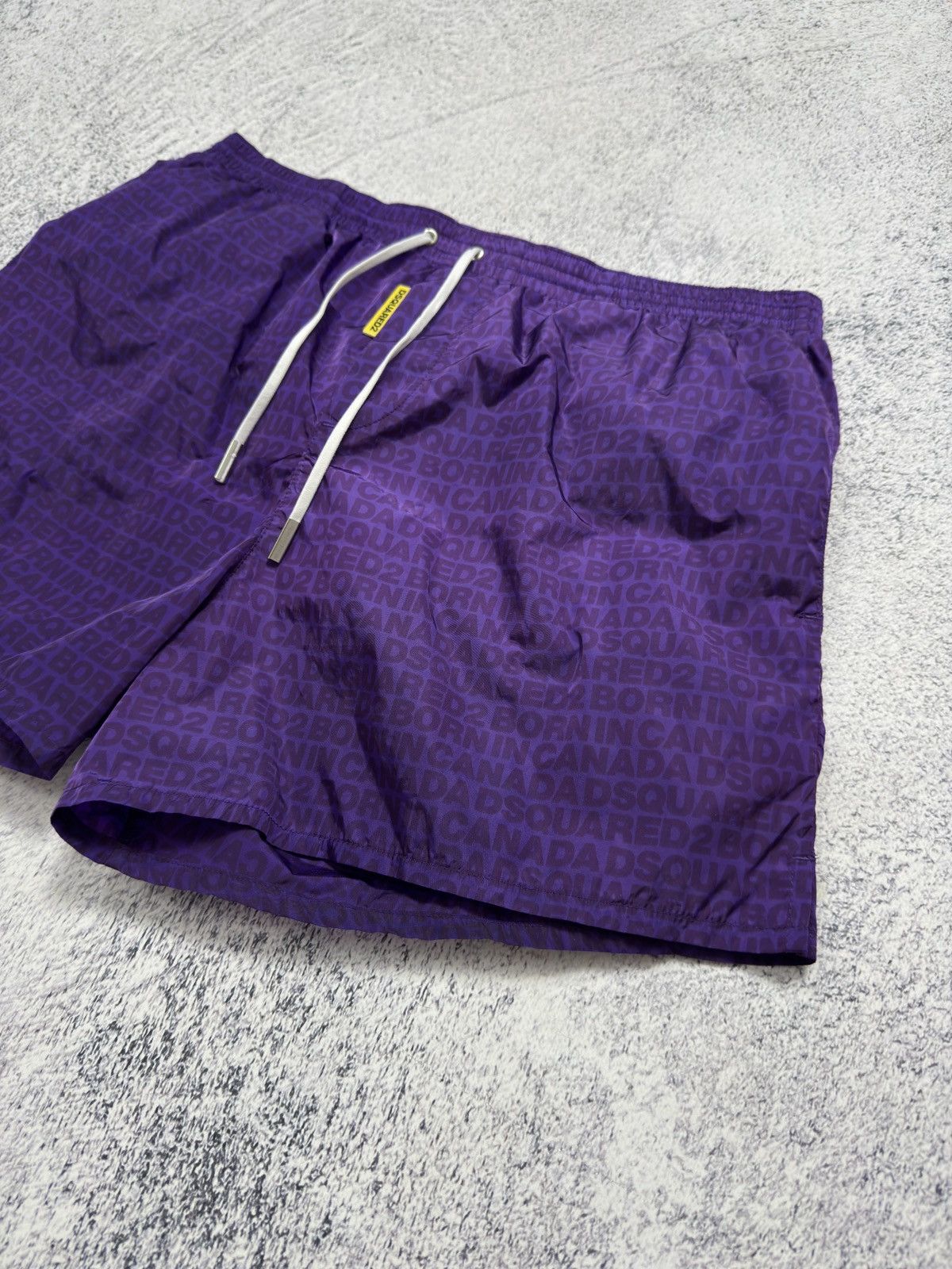 Dsquared2 LUXURY DSQUARED2 NYLON SWIMMING MONOGRAM SHORTS MEN’S Size US 34 / EU 50 - 3 Thumbnail