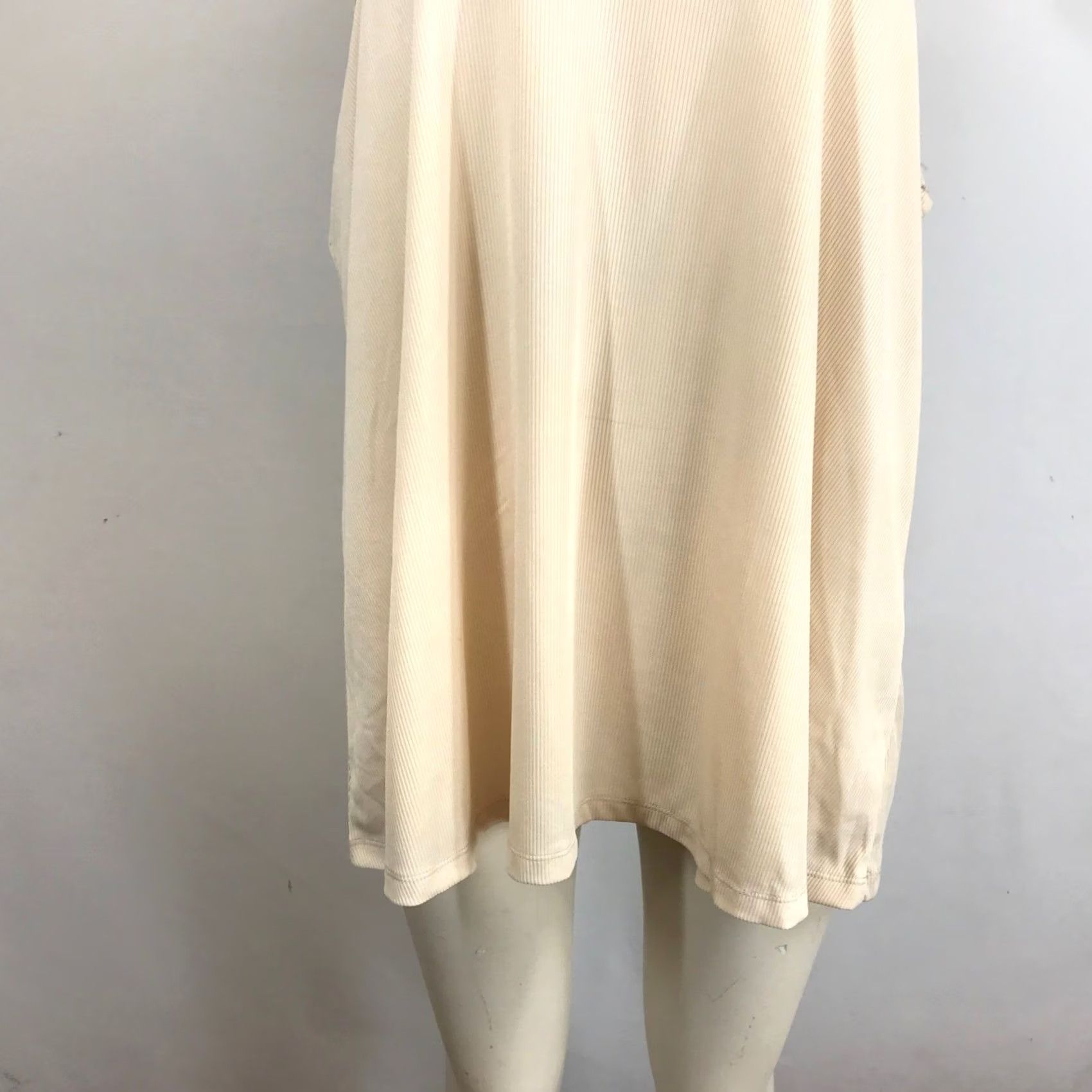 Vintage Deep South Pout V Neck Tank Top Beige Plus Size 1X 2X Ribbed Size XL / US 12-14 / IT 48-50 - 3 Thumbnail