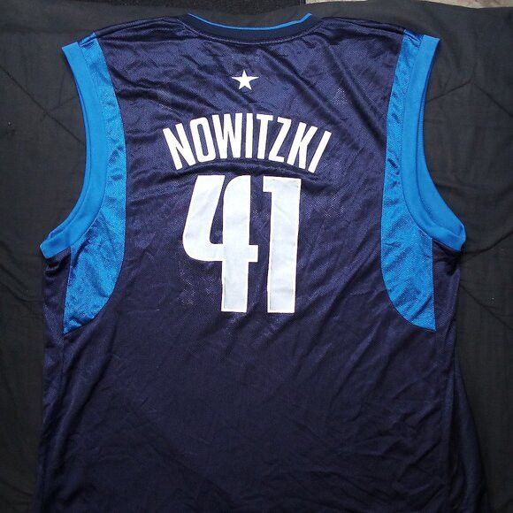 Adidas × NBA × Vintage Vintage Adidas Dallas Mavericks Dirk Nowitzki Jersey Size US XL / EU 56 / 4 - 6 Thumbnail