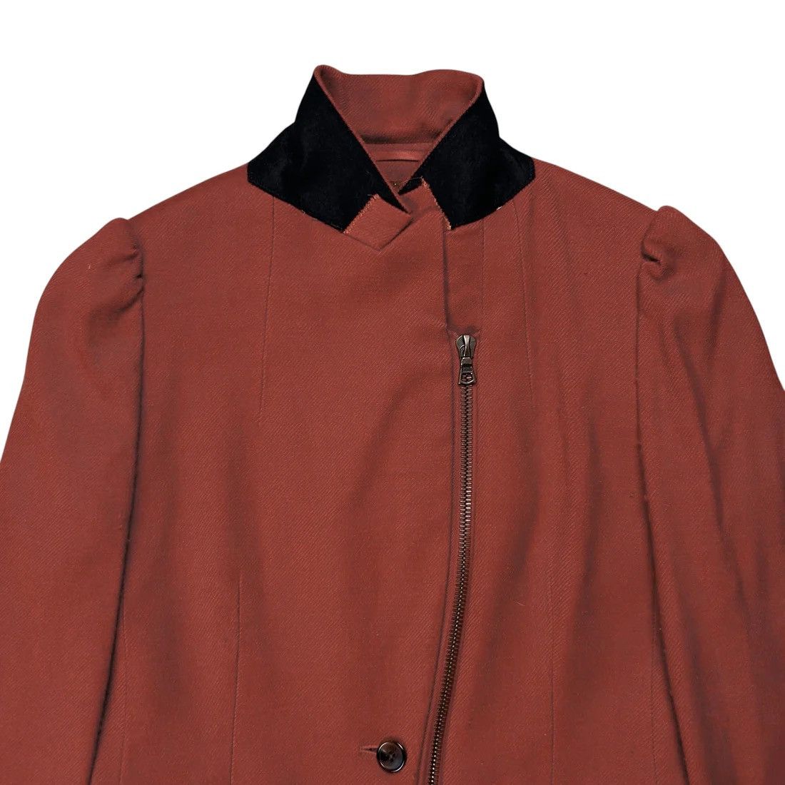 Dries Van Noten Dries Van Noten Zip Brushed Wool Blazer - AW11 Size US XS / EU 42 / 0 - 6 Thumbnail
