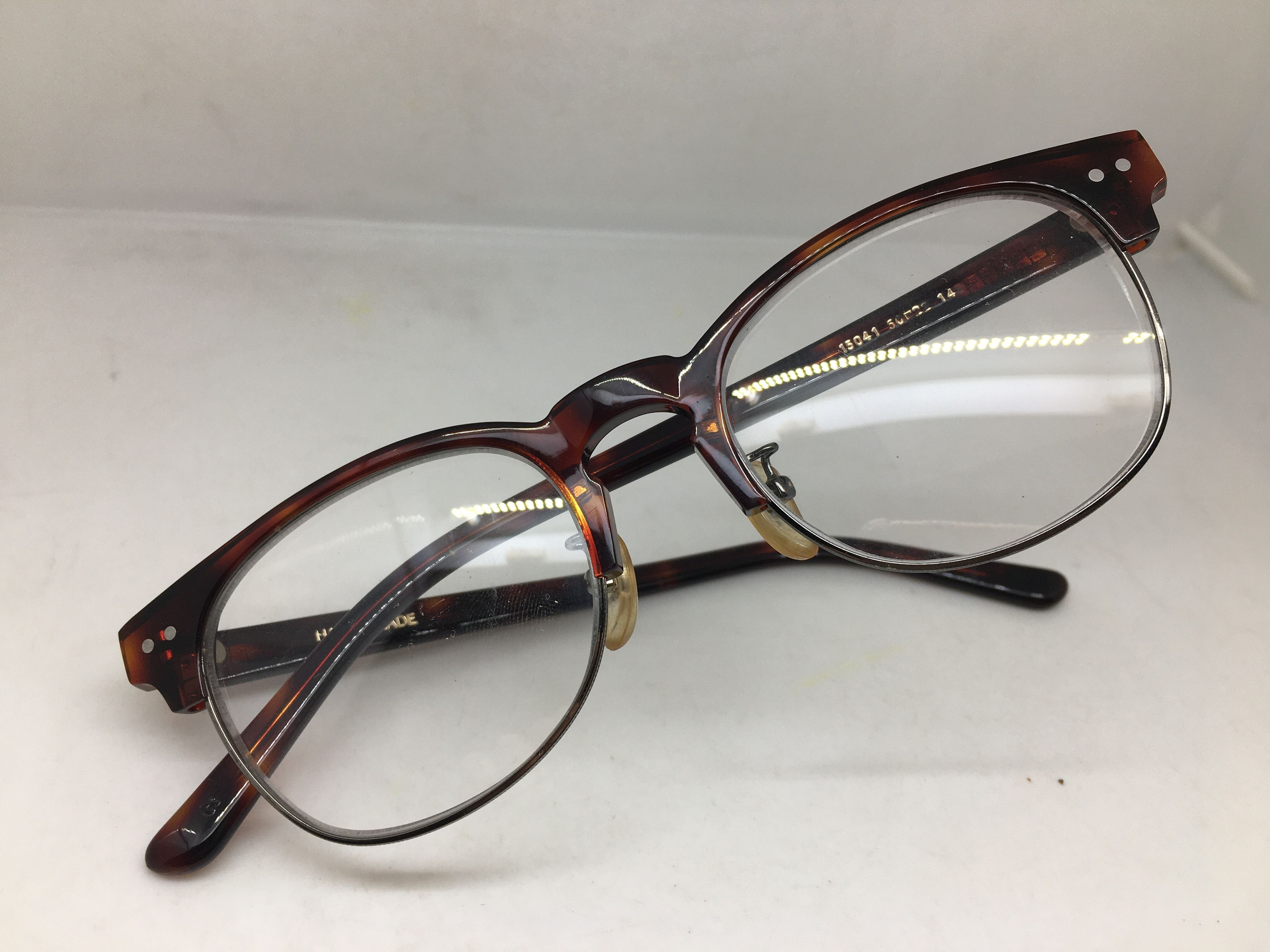 Other Mod Malcolm X Red Brown Silver Eyeglasses Frame Size ONE SIZE - 5 Thumbnail