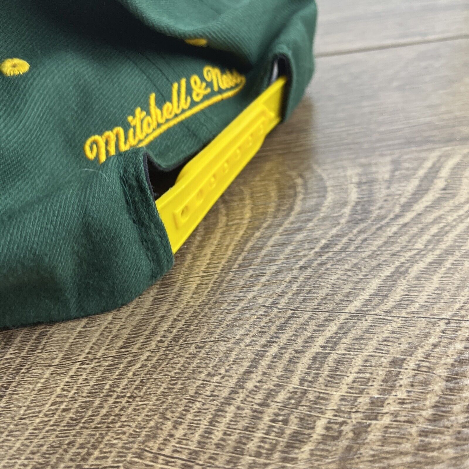 Mitchell & Ness Vintage Green Bay Packers Hat Green Hat Snapback Adjustable Size ONE SIZE - 12 Thumbnail