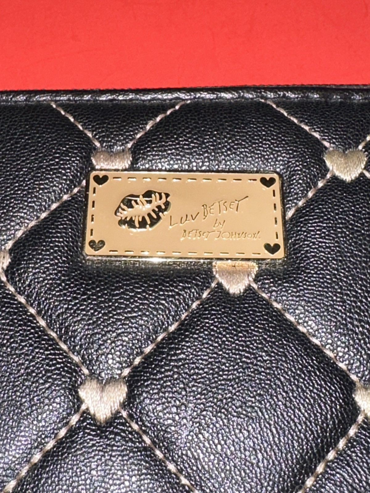 Betsey Johnson Luv Betsey By Betsey Johnson Embroidered Hearts Long Wallet Size ONE SIZE - 3 Thumbnail