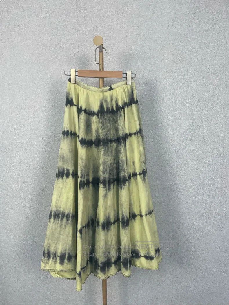 Dior Dior Yellow tie-dyed skirt Size 24" / US 00 / IT 34 - 2 Thumbnail