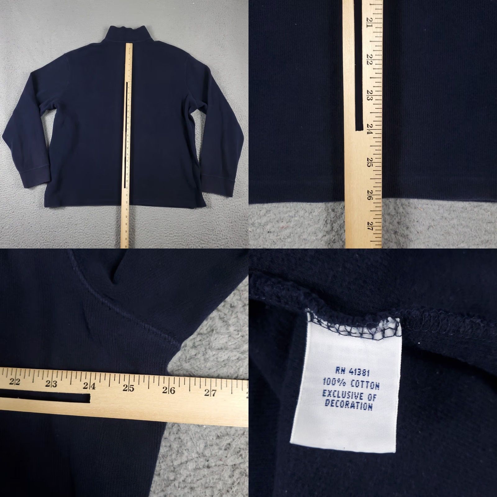 Ralph Lauren Ralph Lauren Mens Sweater XL Extra Large Blue Pony Casual 1/4 Zip Pullover Size US XL / EU 56 / 4 - 8 Thumbnail
