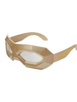 Linda Farrow × Walter Van Beirendonck Walter Van Beirendonck SS2011 Copper Gold Diamond Sunglasses Size ONE SIZE - 4 Thumbnail