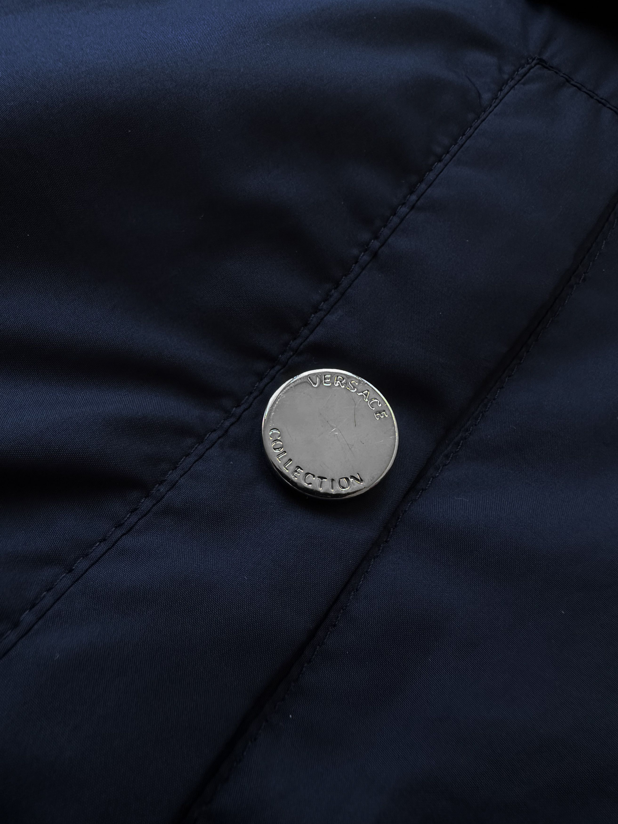 Versace Versace Collection Navy nylon bomber jacket Size US L / EU 52-54 / 3 - 8 Thumbnail
