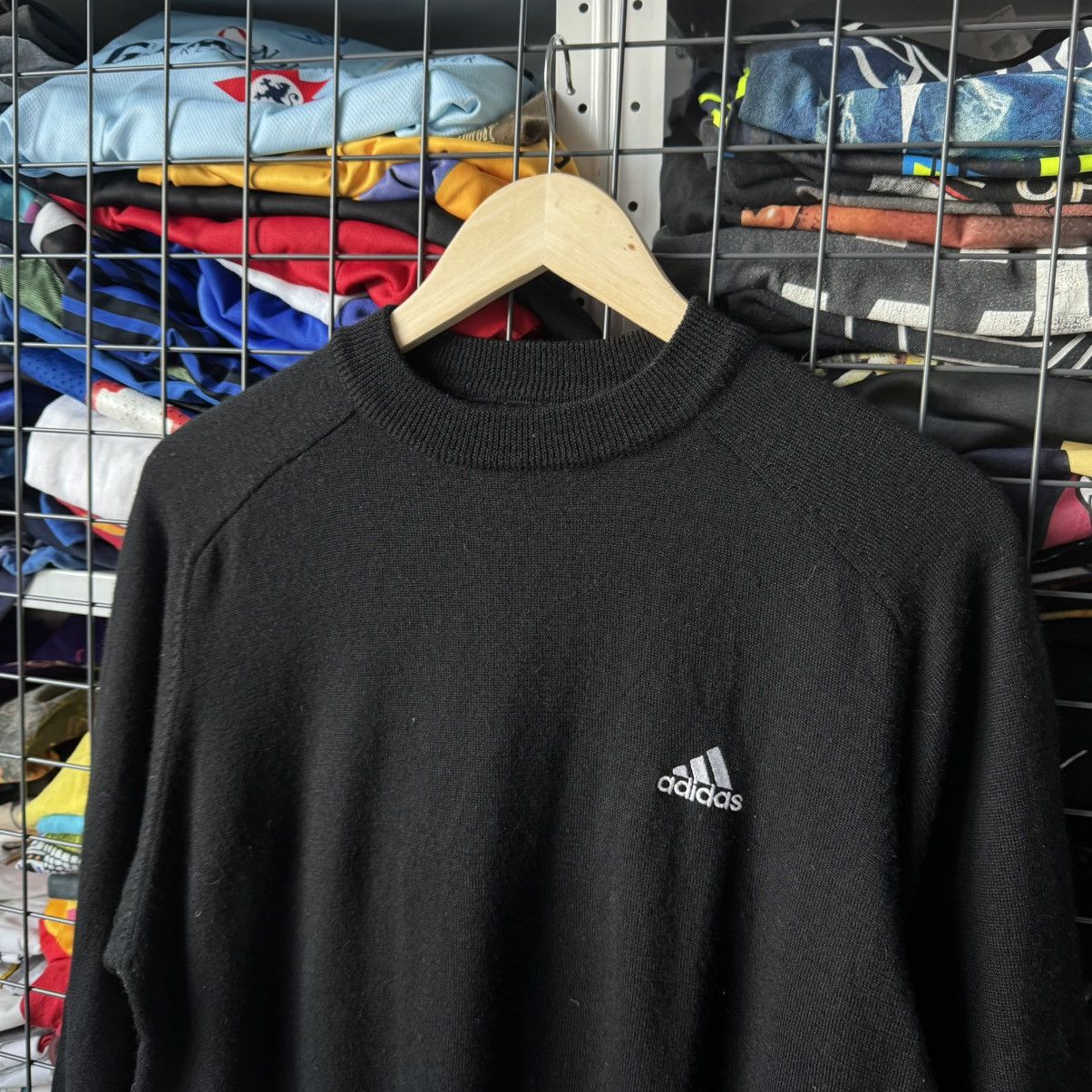 Vintage Vintage Adidas 2003 Wool Sweater Size US L / EU 52-54 / 3 - 5 Thumbnail