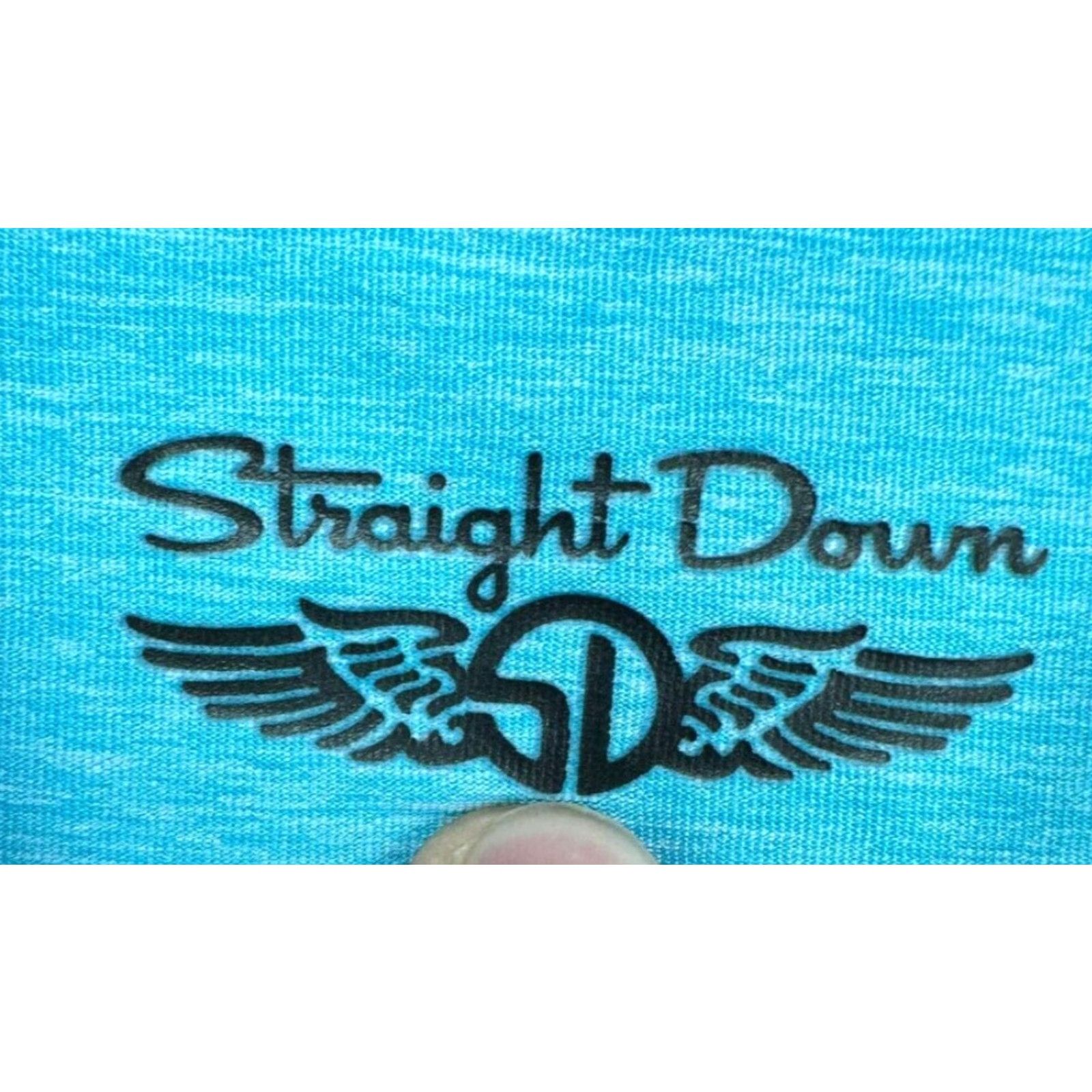 Vintage Straight Down Polo Short Sleeve Stretch Rugby Outdoor Adult Large Blue Golf Mens Shirt Size US L / EU 52-54 / 3 - 5 Thumbnail