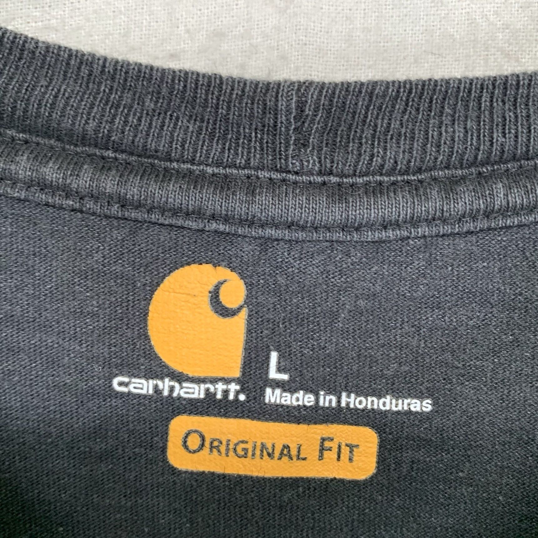Carhartt Carhartt T-Shirt Mens Long Sleeve Crew Neck All Cotton Regular Fit Logo 100% Knit Black L Size US L / EU 52-54 / 3 - 3 Thumbnail