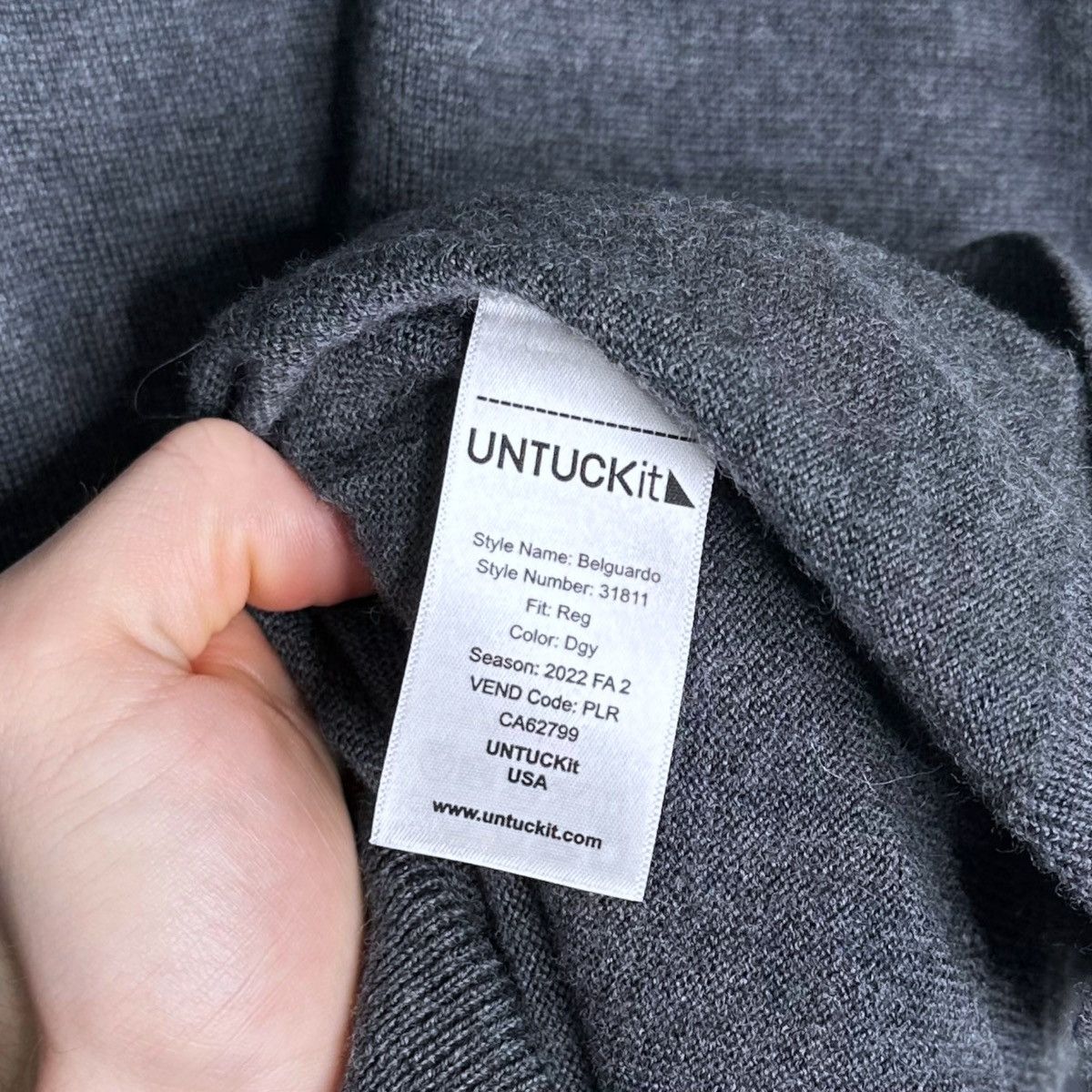 UNTUCKit Untuckit Wool Quarter Zip Sweater Size US XXL / EU 58 / 5 - 6 Thumbnail