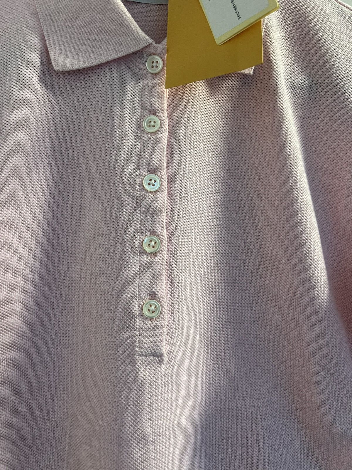 Thom Browne Short Sleeve Rib Cuff Polo W/ Engineered 4 Bar Size S / US 4 / IT 40 - 8 Thumbnail