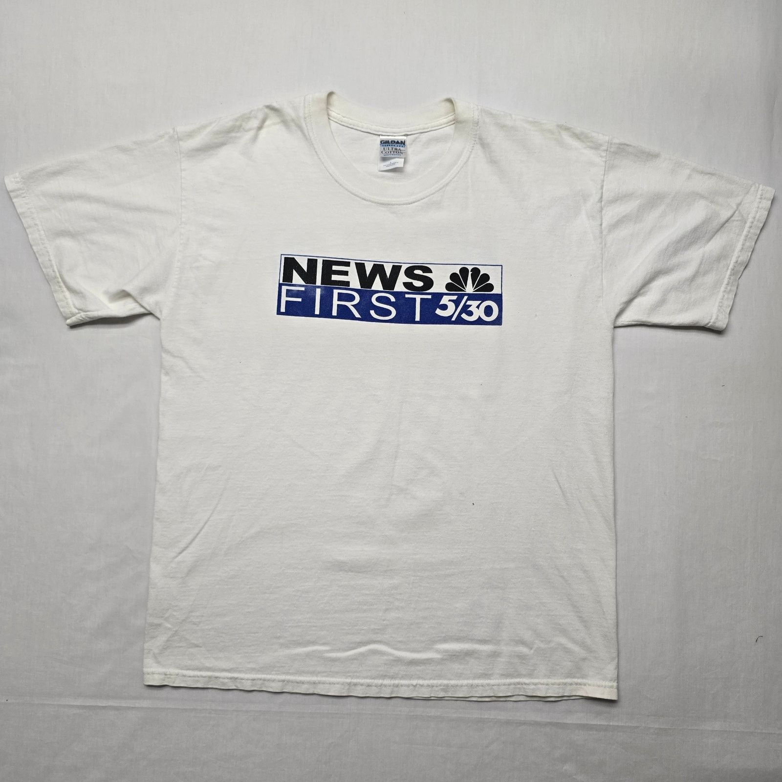 Gildan News First 5/30 Shirt KOAA-TV NBC Colorado White L Promo Tee Size US L / EU 52-54 / 3 - 1 Thumbnail
