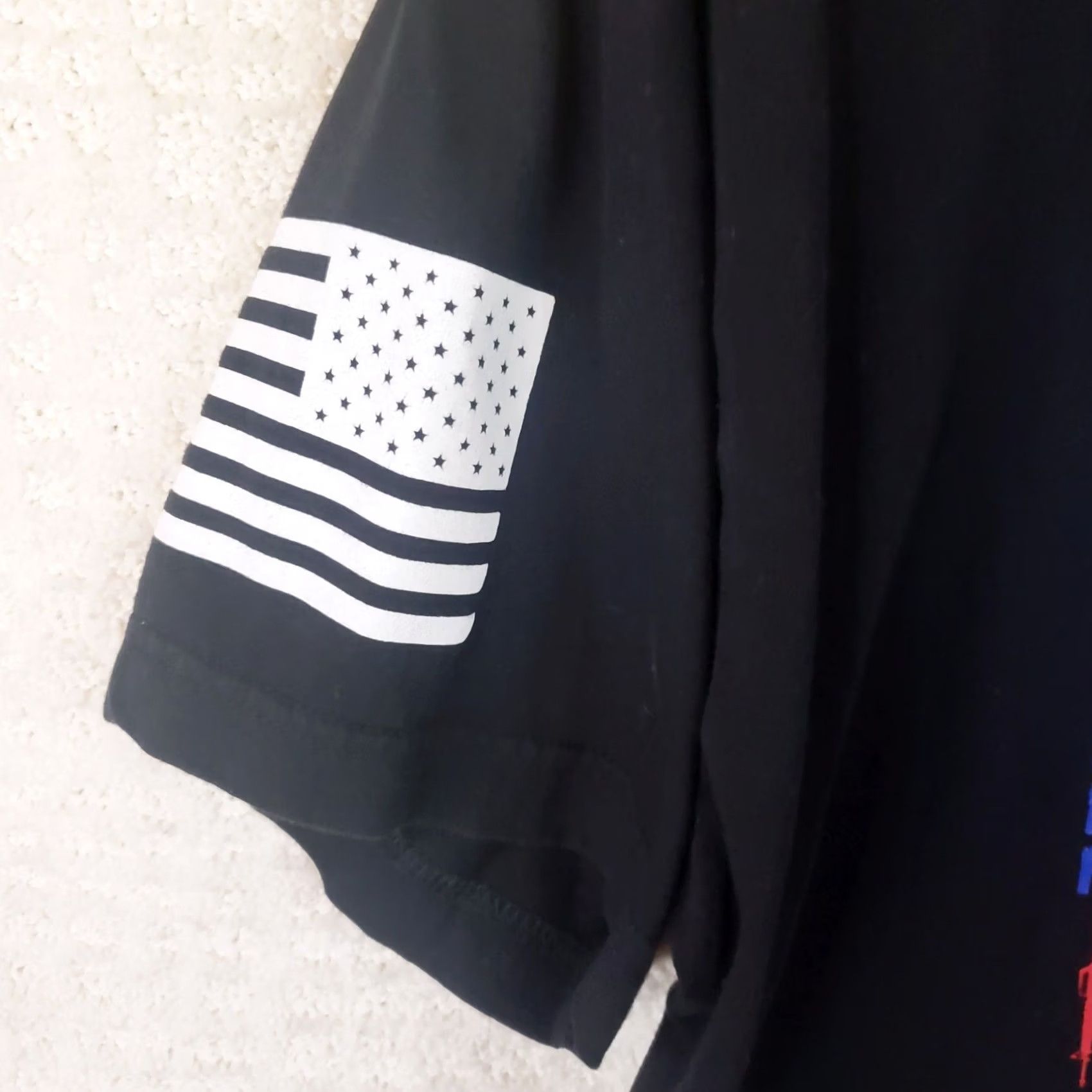 Vintage We The People Holsters TShirt Men L Black USA American Flag 2A Gun Patriotic New Size US L / EU 52-54 / 3 - 5 Thumbnail