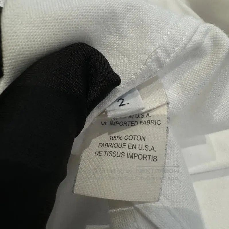 Thom Browne Thom Browne White Cotton Striped Long Sleeve Shirt . Size US M / EU 48-50 / 2 - 8 Thumbnail