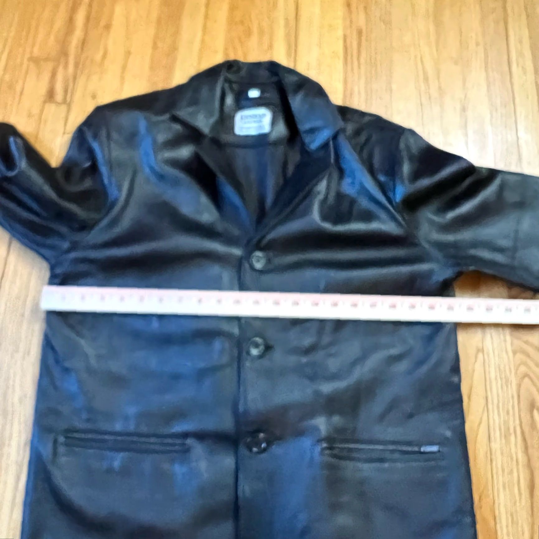 Vintage Arshad Leather Coat Womens Large Long Italy Jacket Button Black Leather Jacket L Womens Black Arshad Motorcycle Coat Size L / US 10 / IT 46 - 6 Thumbnail