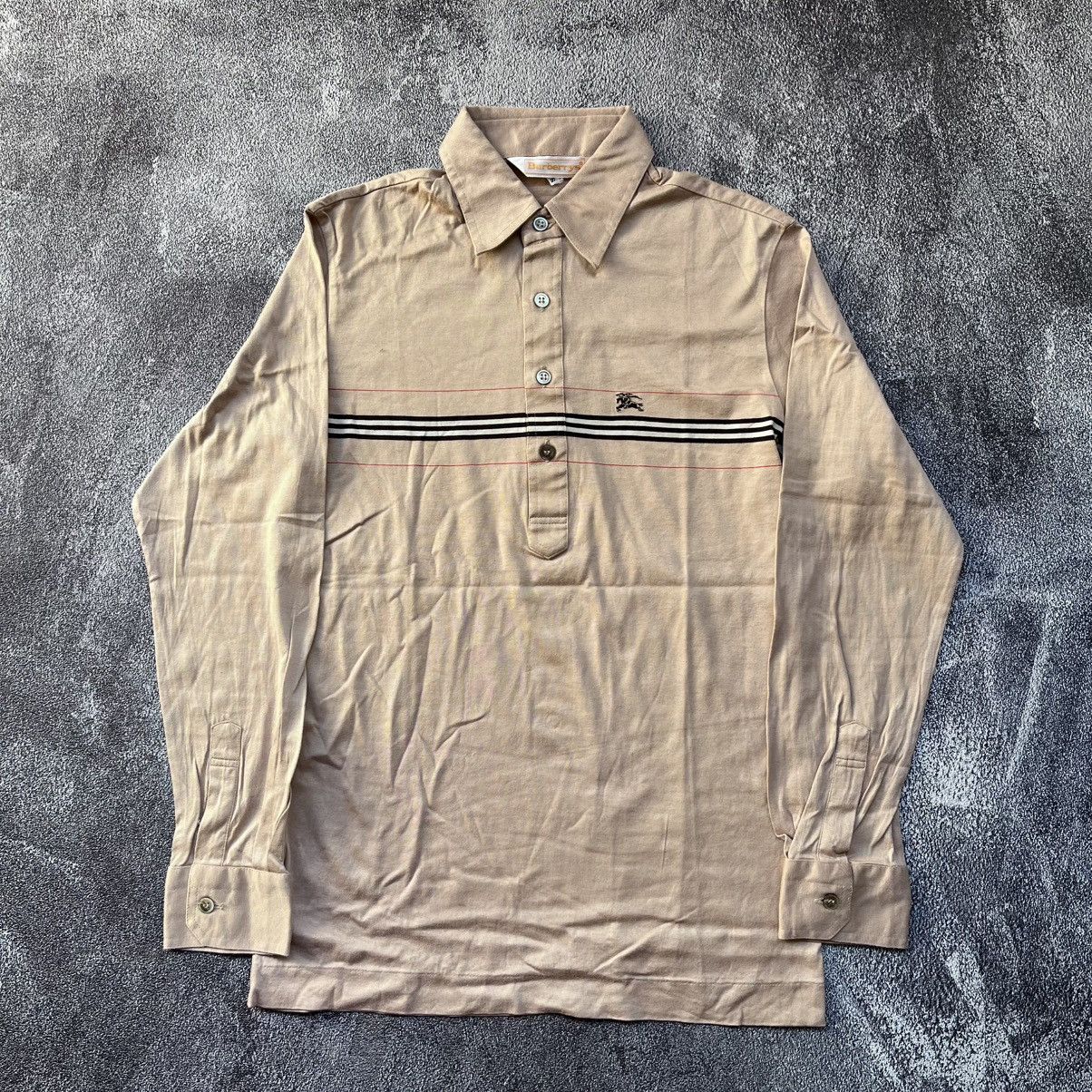 Burberry Vtg Burberrys Long Polo Shirt Size US S / EU 44-46 / 1 - 1 Thumbnail