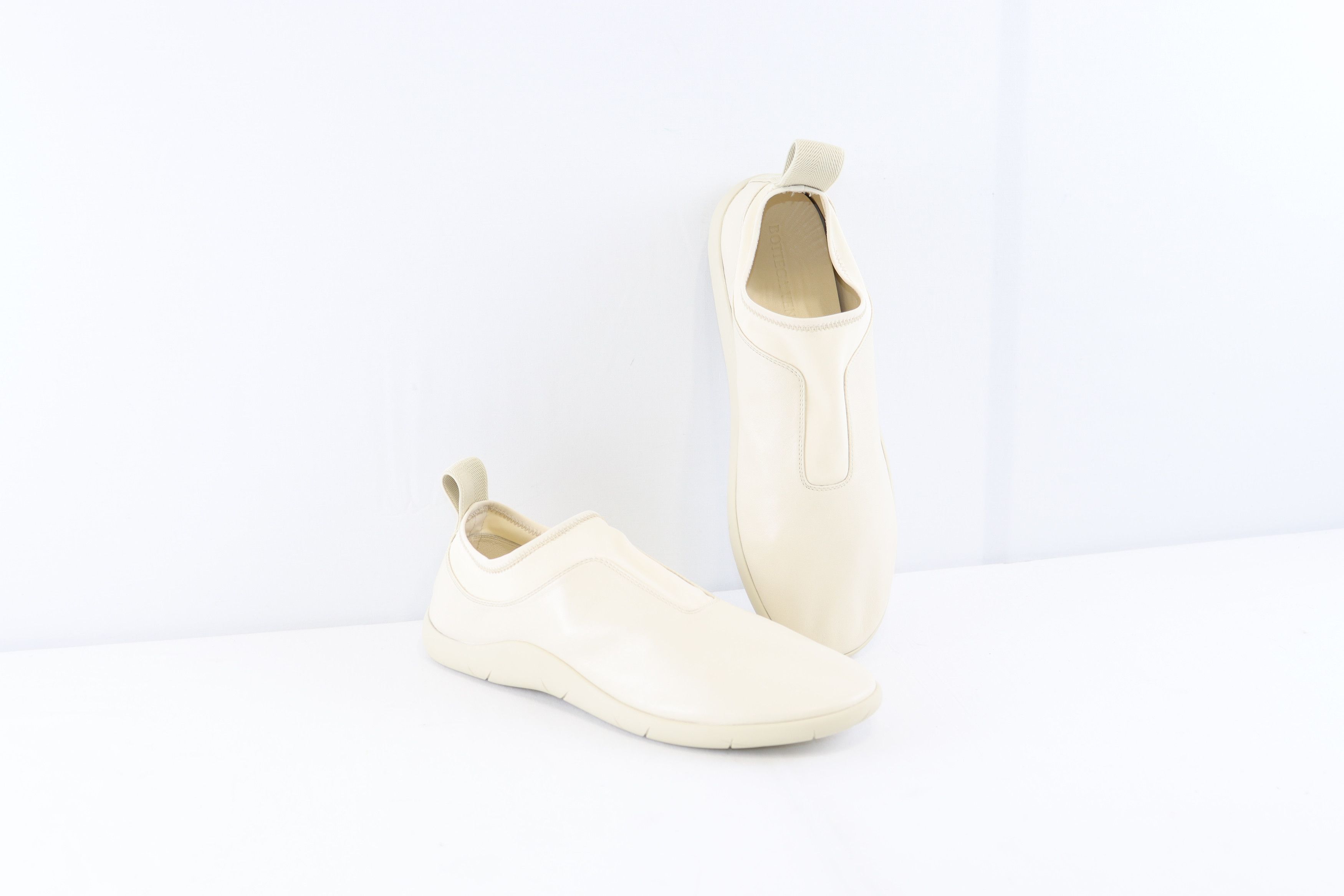 Bottega Veneta o1rshd1 Lagoon Nappa/Antares Fabric Sneakers in Sea salt Size US 9.5 / EU 42-43 - 9 Thumbnail