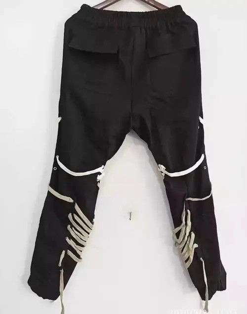 Japanese Brand × Vintage Black vintage streetwear pants Size US 32 / EU 48 - 4 Thumbnail
