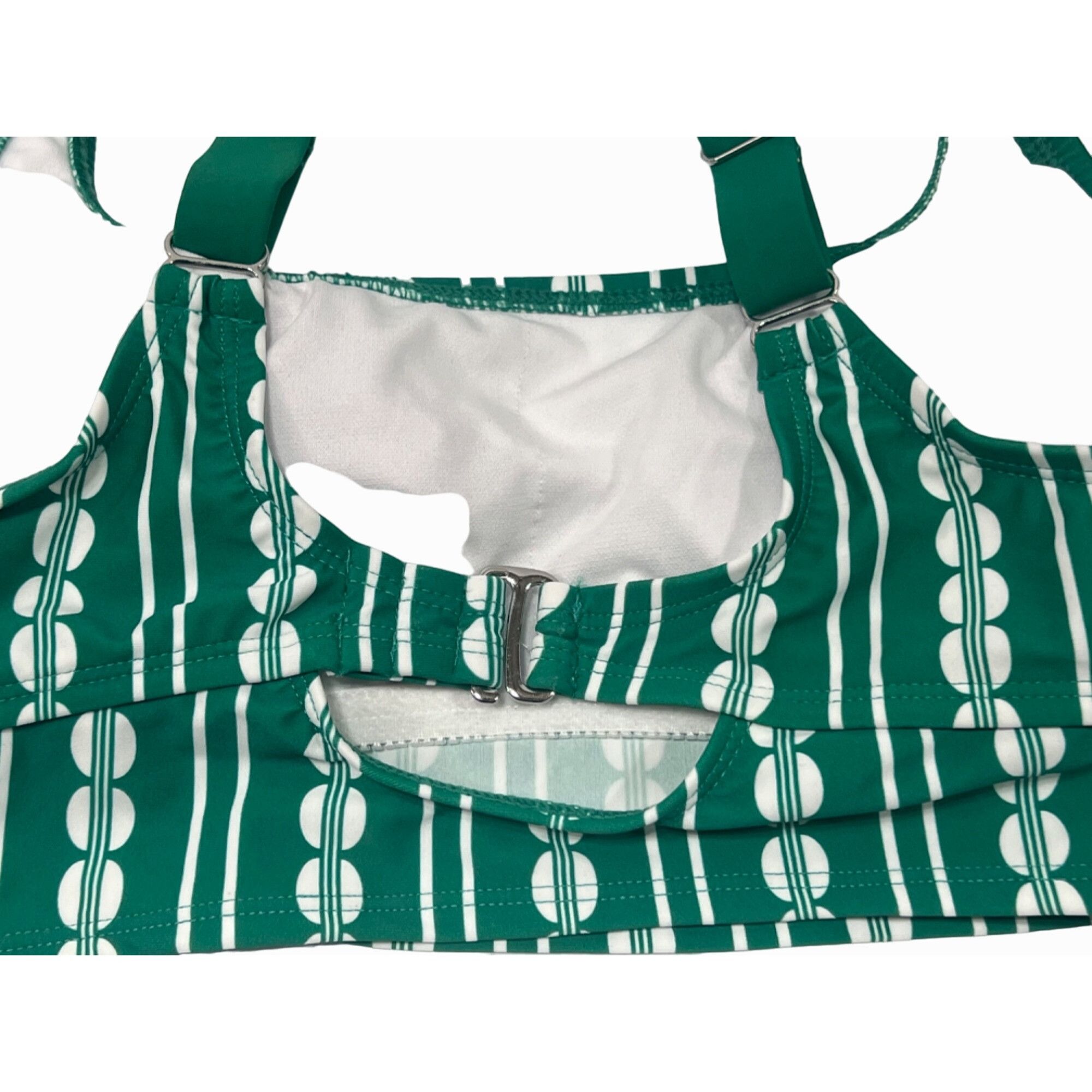 Other Kona Sol - Women's Global Print Longline Bikini Top - Green Size ONE SIZE - 8 Thumbnail