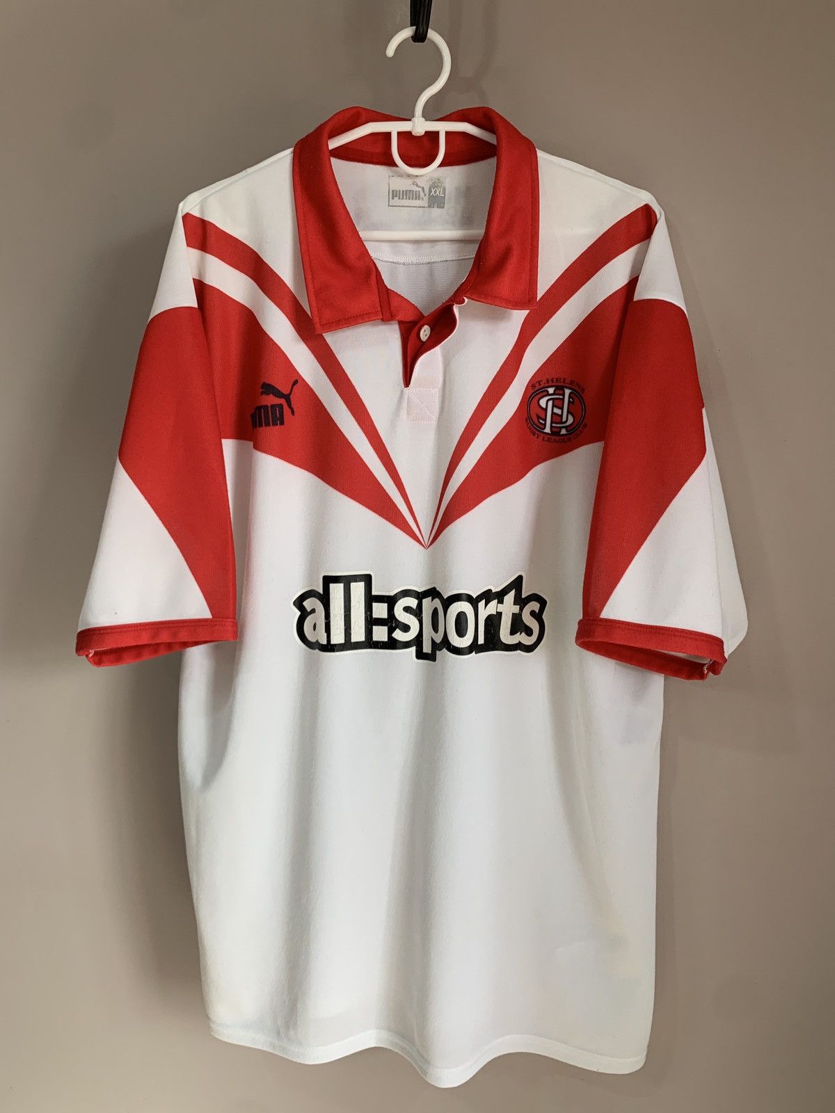 Puma × Vintage St. Helens Home Rugby League Shirt Puma Vintage Jersey XXL Size US XXL / EU 58 / 5 - 1 Thumbnail