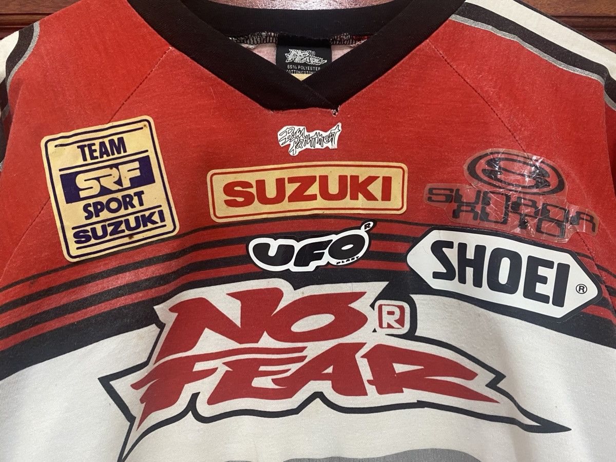 No Fear × Sports Specialties Rare Vintage No Fear Team Suzuki Motorcross T-shirt Size US L / EU 52-54 / 3 - 5 Thumbnail
