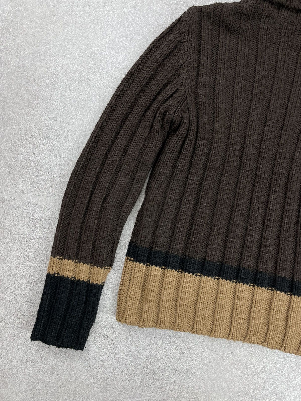 Dolce & Gabbana × Vintage Vintage Dolce & Gabbana Wool Knit Turtleneck Sweater Size L / US 10 / IT 46 - 14 Thumbnail