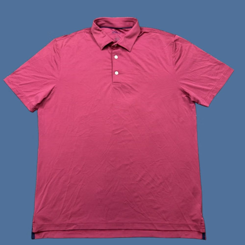 johnnie-O johnnie-O Polo Shirt Mens Size L Pink Short Sleeve Collared Lightweight Preppy Shirt Size US L / EU 52-54 / 3 - 1 Thumbnail