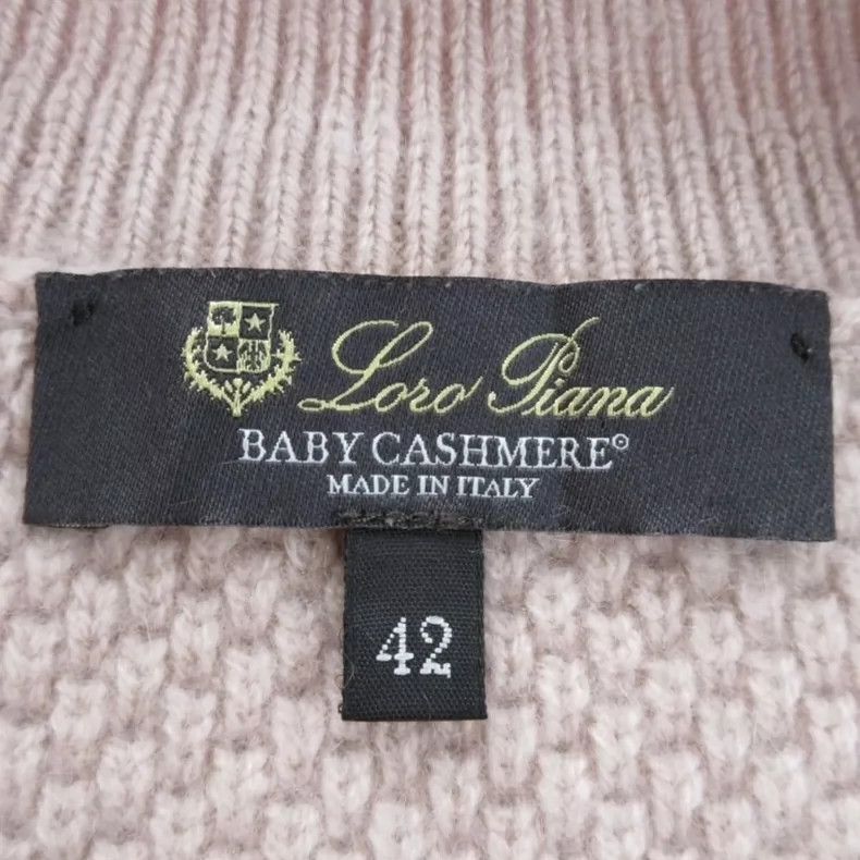 Loro Piana LORO PIANA Round neck, 100% baby cashmere knit sweater Size S / US 4 / IT 40 - 8 Thumbnail