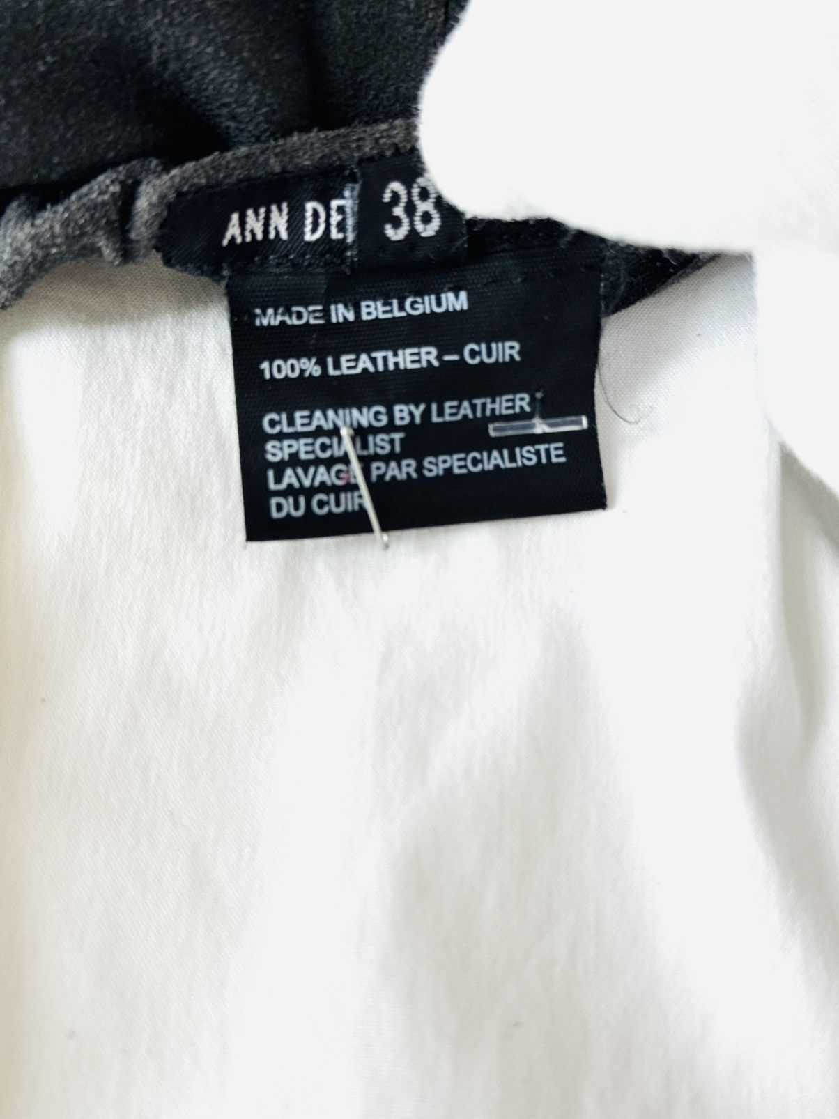 Ann Demeulemeester Vintage Ann Demeulemeester leather paper bag belted skirt 38 Size 27" / US 4 / IT 40 - 6 Thumbnail