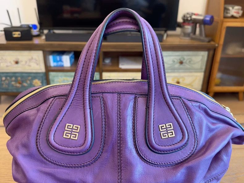 Givenchy Givenchy All-leather purple women's bag, 9.5/10 condition, Size ONE SIZE - 2 Thumbnail