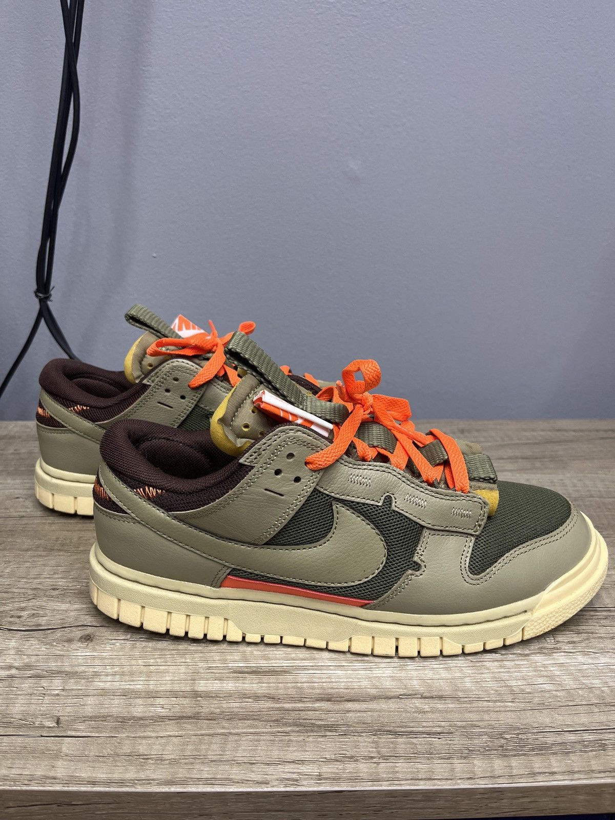 Nike Jumbo Dunk Low Olive/Orange Size