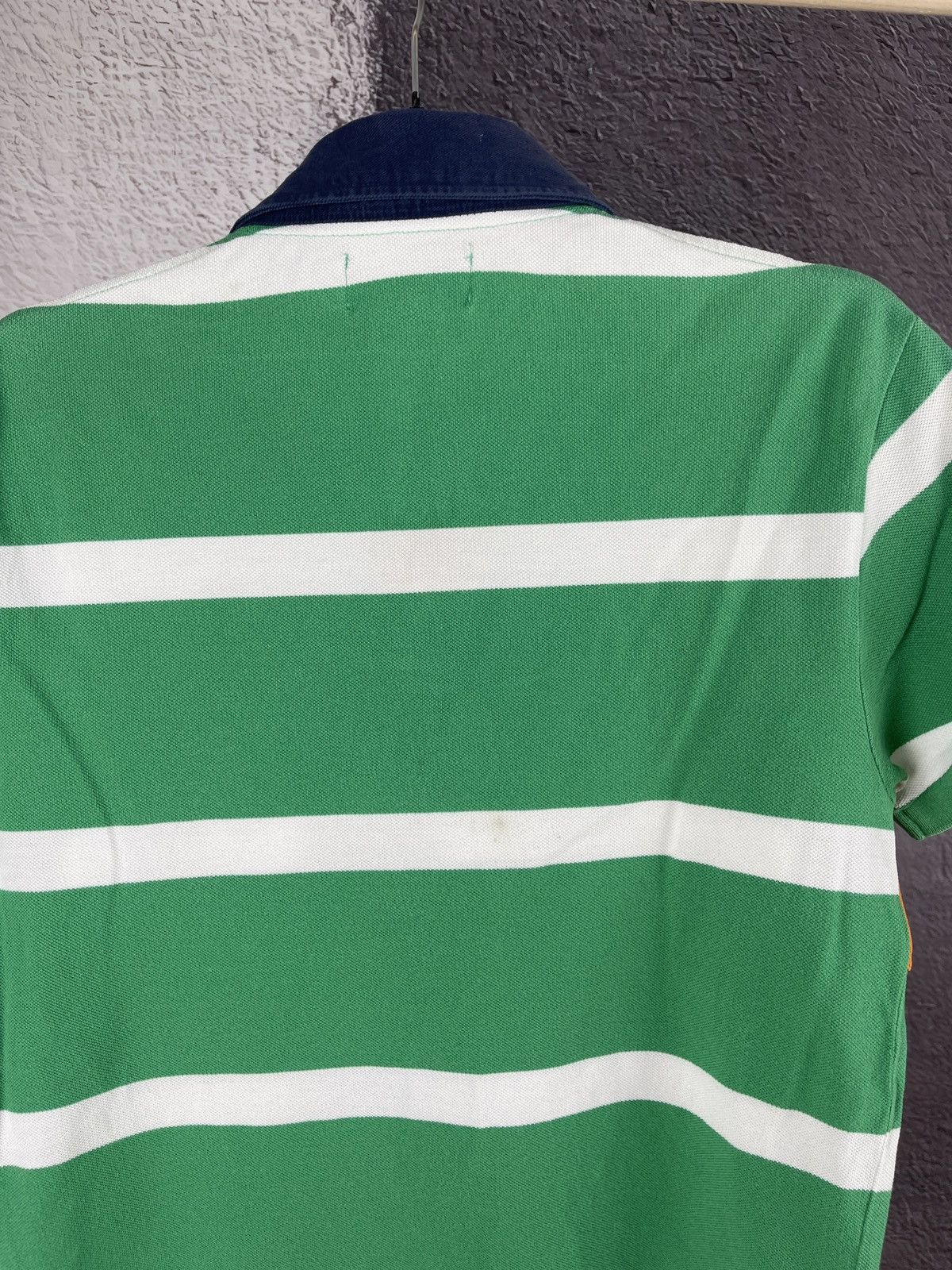 Polo Ralph Lauren Vintage 90s POLO RALPH LAUREN Equestrian Crest Striped Polo Size US S / EU 44-46 / 1 - 9 Thumbnail