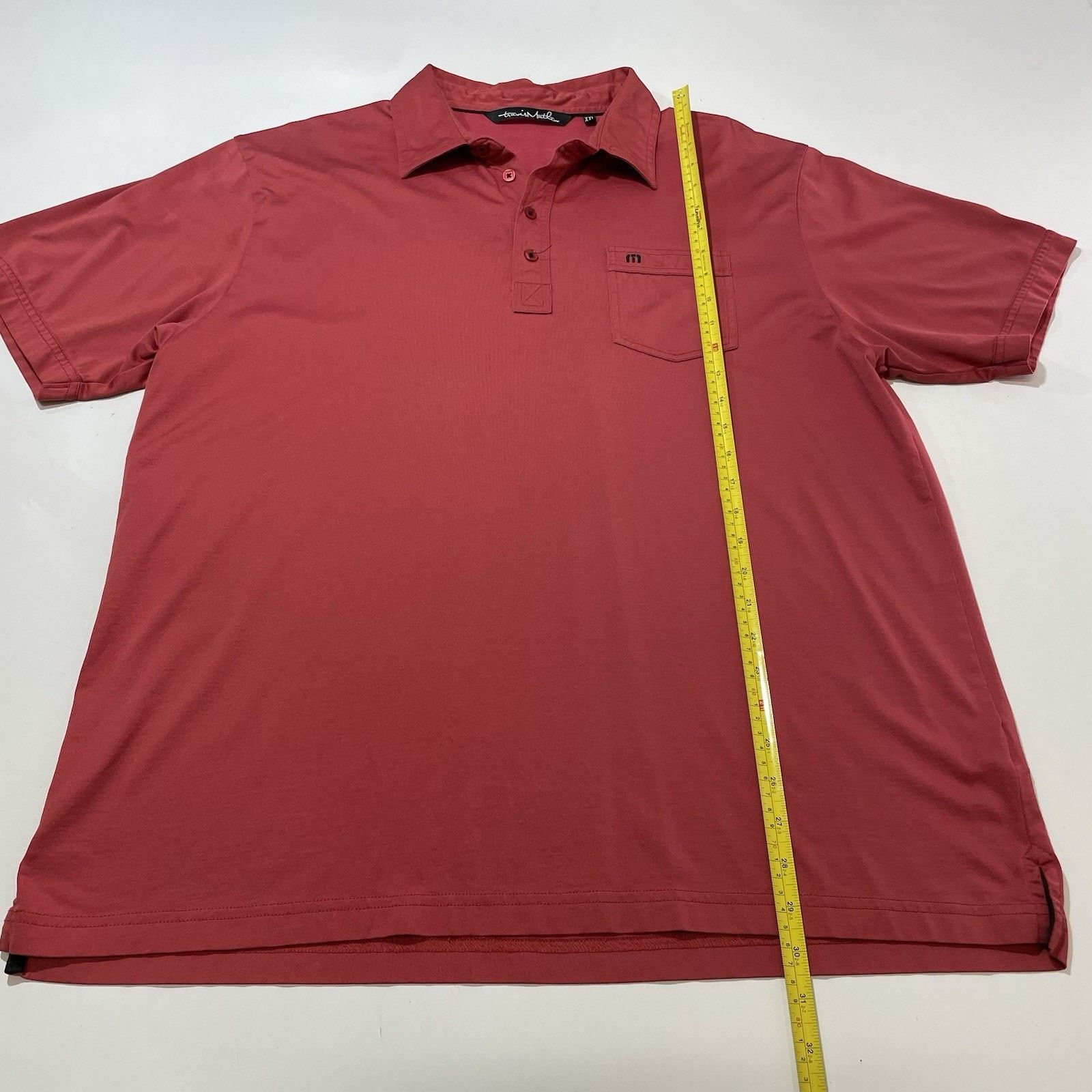 TravisMathew Travis Mathew Golf Polo Shirt Men’s XXL 2XL Red Logo Size US XXL / EU 58 / 5 - 4 Thumbnail