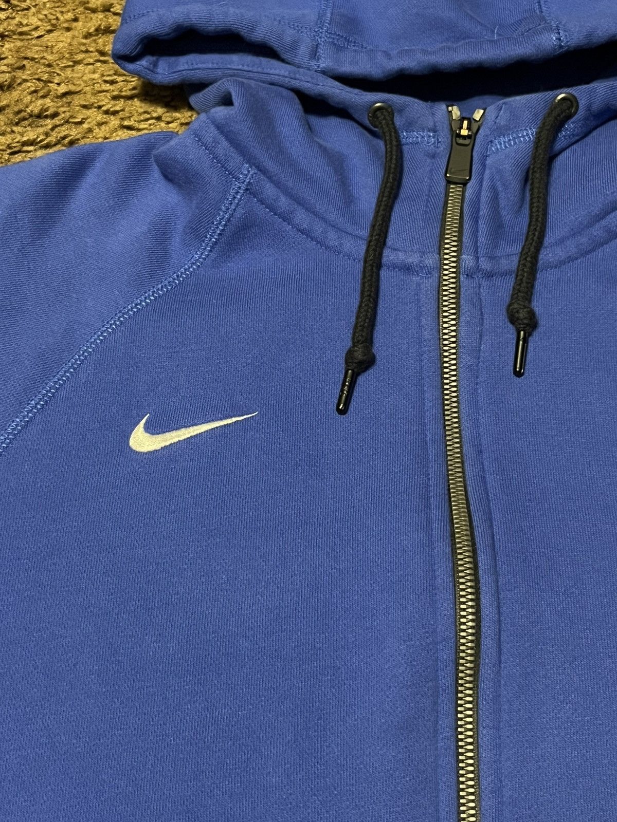 Nike Nike Small Check Full Zip Up Hoodie Blue Large Size US L / EU 52-54 / 3 - 2 Thumbnail