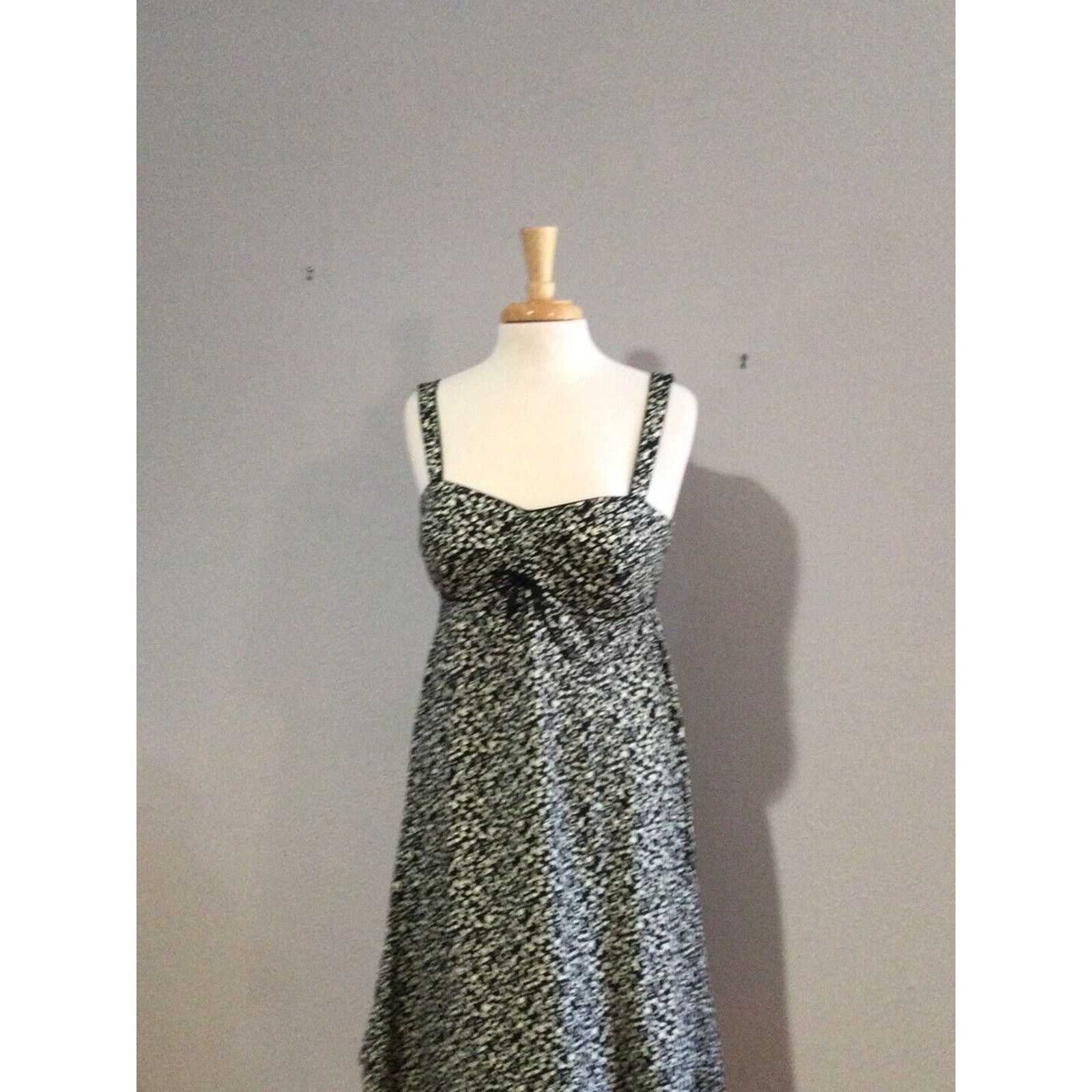 Vintage R&K Originals Black & White A Line Sundress Size 8 Size M / US 6-8 / IT 42-44 - 2 Thumbnail
