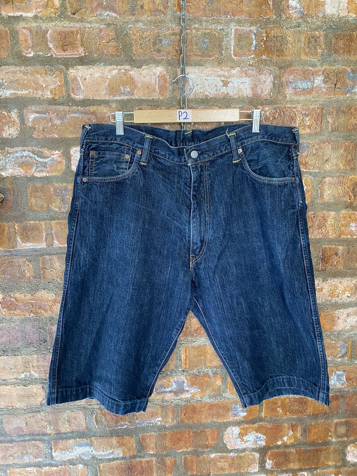 Evisu × Japanese Brand 2000s EVISU by Yamane denim short or 3/4 Size US 39 - 2 Thumbnail
